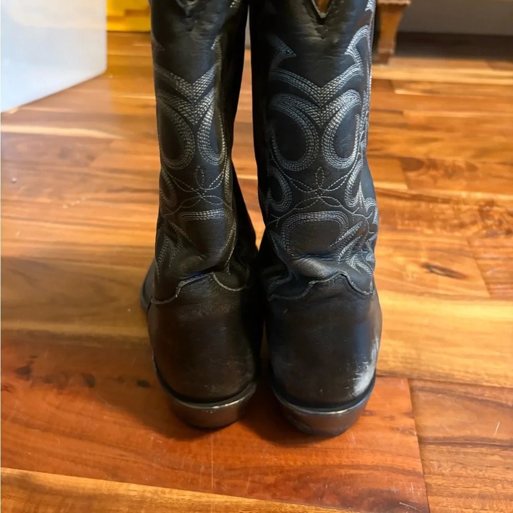 🤠 Tony Lama Black Leather Western Boots (Size‎ 10D)